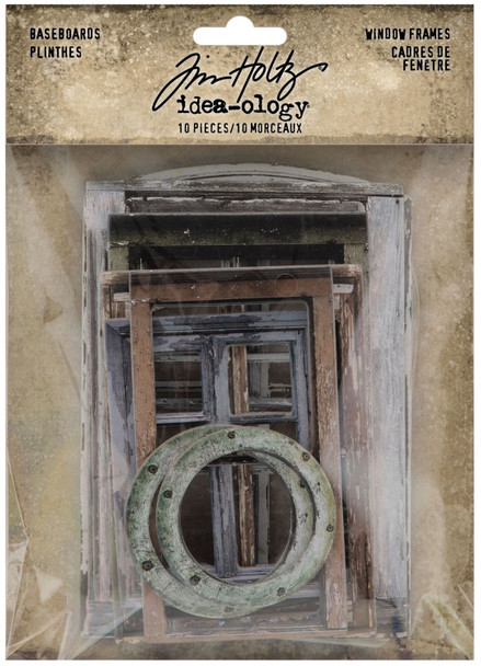 OakridgeStores.com | Tim Holtz - Advantus - Idea-ology Baseboard Frames - Window - Chipboard Embellishments - 10/Pkg - TH94248 040861942484