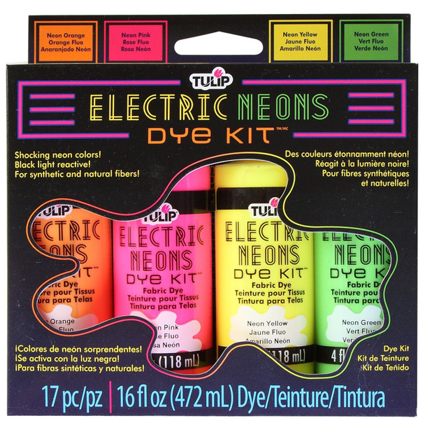 OakridgeStores.com | Tulip - Electric Neons - Fabric Dye Kit - 32714 017754327147