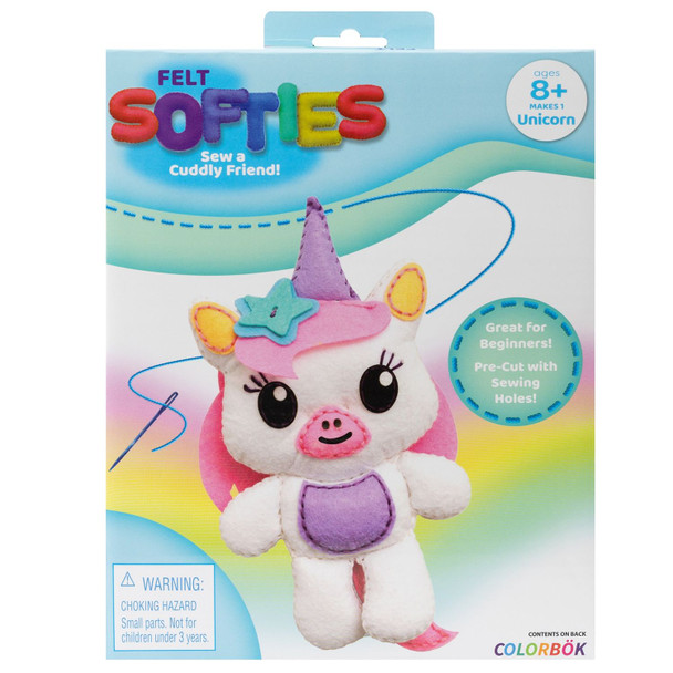OakridgeStores.com | Colorbok - Unicorn - Felt Softie Kit - 34003407 718813407861