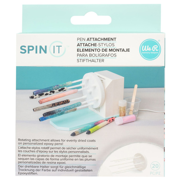 OakridgeStores.com | We R Makers - We R Spin It Pen Attachment - Base with 6 Plastic Rods - 60000471 633356632030