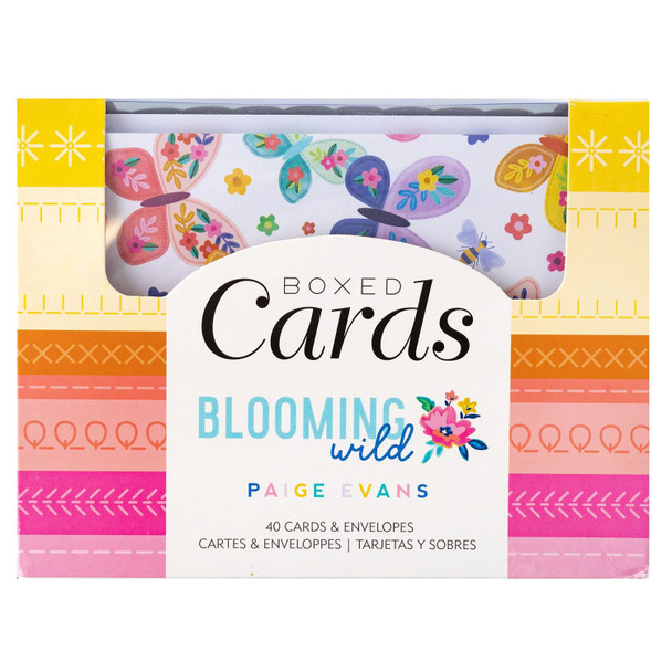 OakridgeStores.com | American Crafts - Paige Evans Blooming Wild A2 Cards with Envelopes - 4.375 x 5.75 inches, 40/Box - 34014065 718813174459