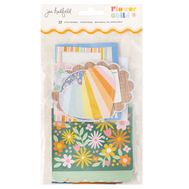 OakridgeStores.com | American Crafts - W/Silver Holographic Foil - Jen Hadfield Flower Child Stationery Pack - 34014153 765468043975