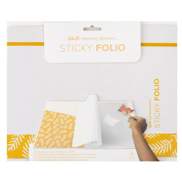 OakridgeStores.com | We R Makers - Sticky Folio 8.5 x 11 inches - Yellow - 60000955