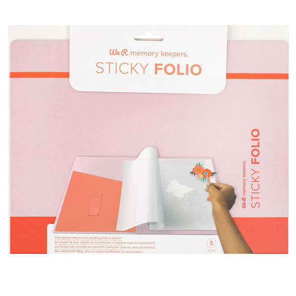 OakridgeStores.com | We R Makers - Sticky Folio 8.5 x 11 inches - Red - 60000987