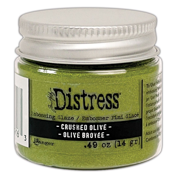 OakridgeStores.com | Tim Holtz - Ranger - Crushed Olive - Distress Embossing Glaze - TDE79163