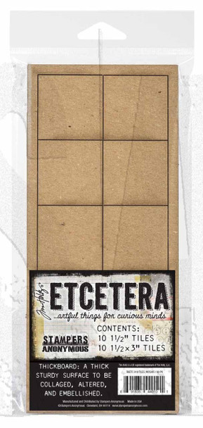 OakridgeStores.com | Tim Holtz - Stampers Anon - Mosaic - Etcetera Thickboard Tiles for Mixed Media - ETC019 691835440101