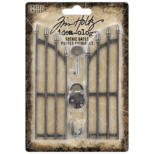 OakridgeStores.com | Tim Holtz - Advantus - Idea-ology Gothic Gates - Metal Embellishments Set, 5 Pieces - TH94343 040861943436