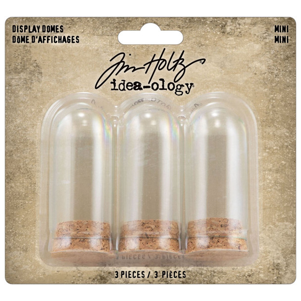 OakridgeStores.com | Tim Holtz Idea-ology - Display Domes Mini, 3 Pack - Glass Embellishments - TH94345 040861943450
