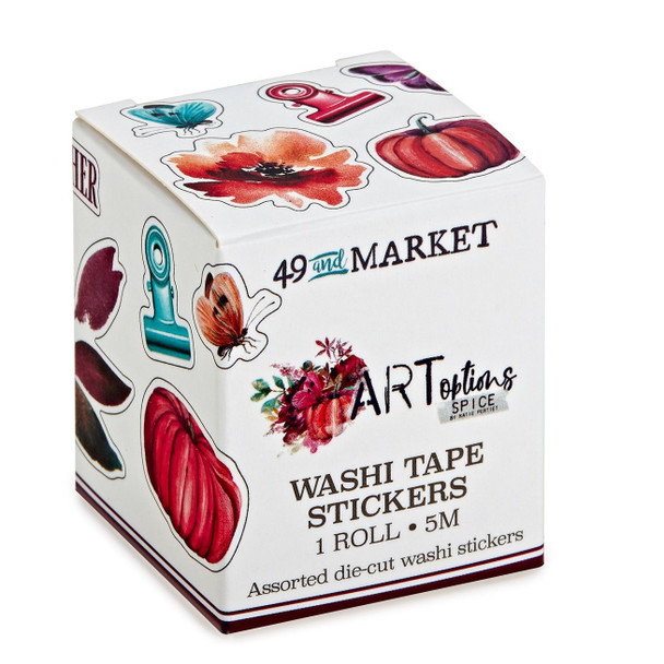 OakridgeStores.com | 49 and Market - 5M - ARToptions Spice Washi Sticker Roll - Die-Cut Washi Stickers - AOS-25460 786724925460