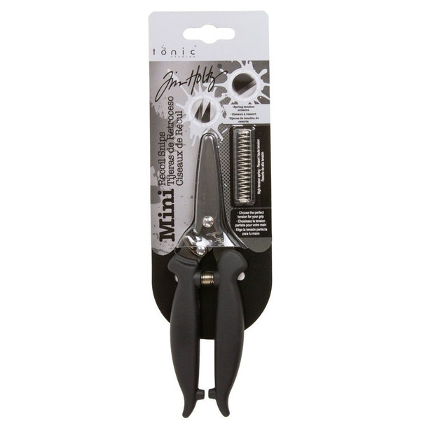 OakridgeStores.com | Tim Holtz - Tonic - Mini Recoil Snips 6 3/4 inches - Black - 5386EUS 841079153866