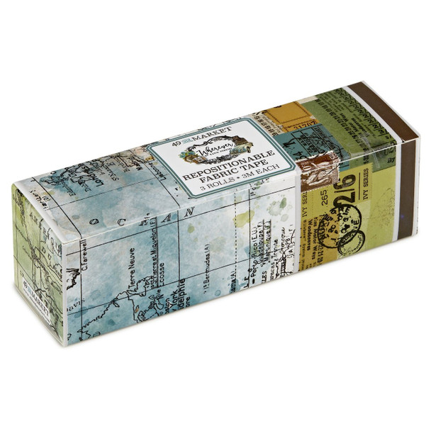 OakridgeStores.com | 49 and Market - Wherever - 49 And Market Fabric Tape Assortment - Repositionable Fabric Tape Rolls - WHE-26177 786724926177