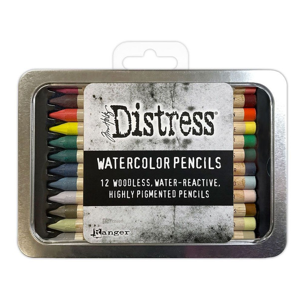 OakridgeStores.com | Tim Holtz - Ranger - Distress Watercolor Pencils - Set 5 - 12 Colors - TDH83597 789541083597