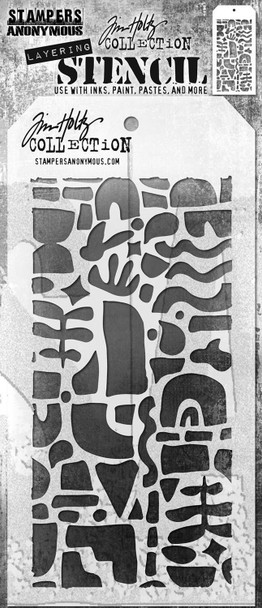 OakridgeStores.com | Tim Holtz - Stampers Anon - Cut Out Shapes 2 - Layered Stencil - THS177