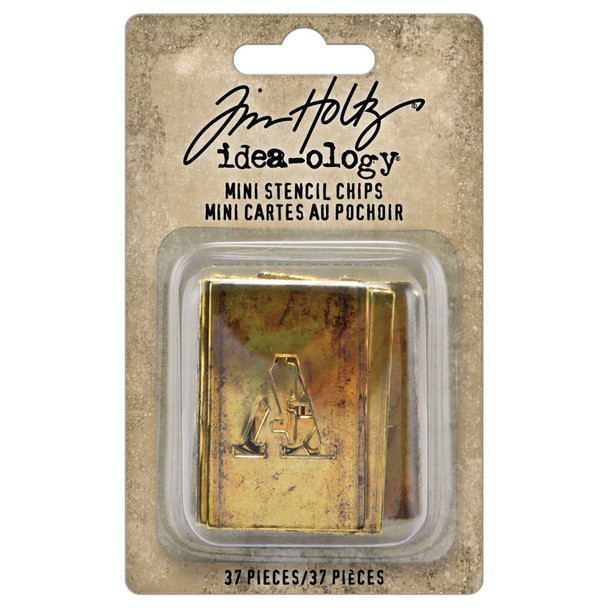 OakridgeStores.com | Tim Holtz - Advantus - Idea-ology Stencil Chips Mini - Stencil Set (35 pcs) - TH94383 040861943832