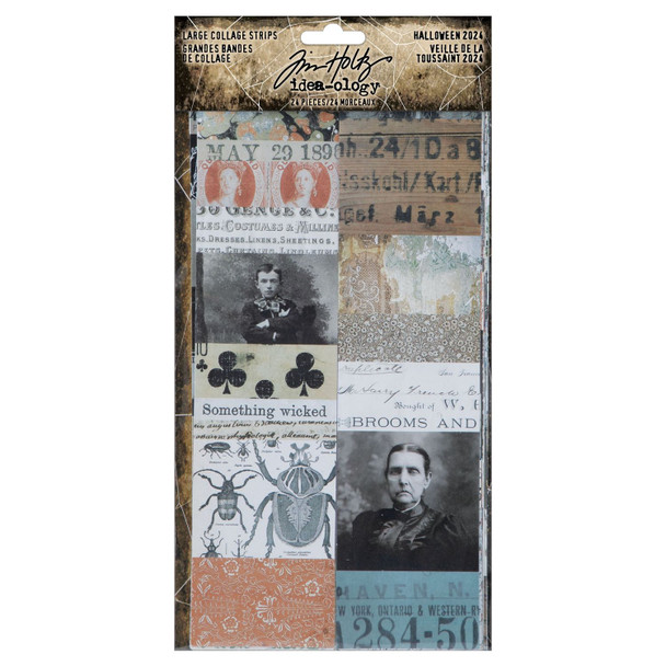 OakridgeStores.com | Tim Holtz - Advantus - Collage Strips Large - Tim Holtz Idea-ology - Halloween - Paper Collage Strips - TH94394 040861943948