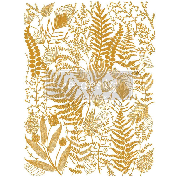 OakridgeStores.com | ReDesign - Foliage Finesse, Gold Foil - Kacha Decor Transfers - 669775 655350669775