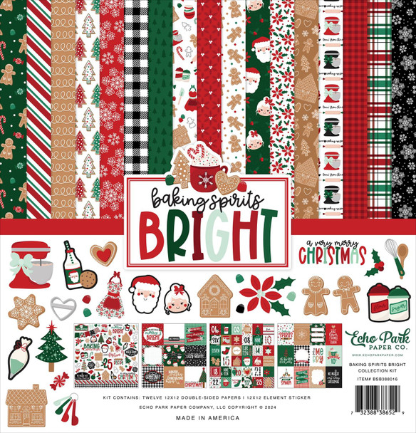 OakridgeStores.com | Echo Park Paper - Baking Spirits Bright - Collection Kit - 12 x 12 inches - BSB388016 732388386529