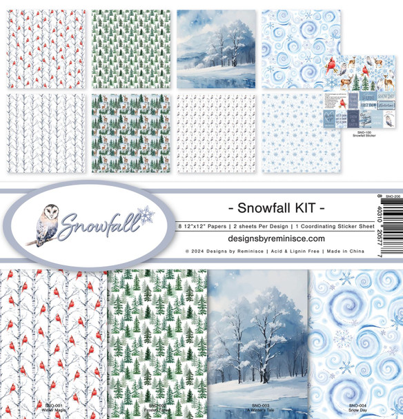 OakridgeStores.com | Reminisce - Snowfall - Collection Kit 12 x 12 inches - SNO-200 840310205777