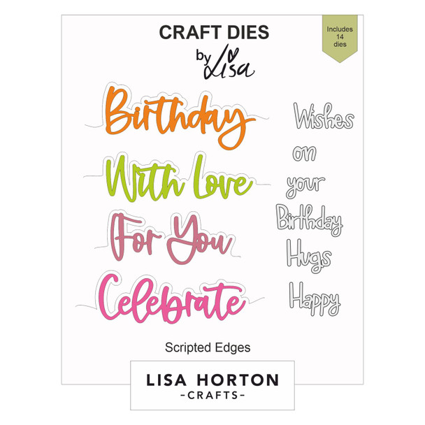 OakridgeStores.com | Lisa Horton Crafts - Scripted Edges - Cutting Dies - LHCCD246 632793478669