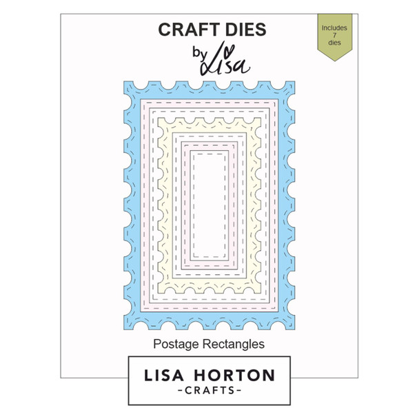OakridgeStores.com | Lisa Horton Crafts - Postage Layers - Nested Dies - LHCCD260 632793478805