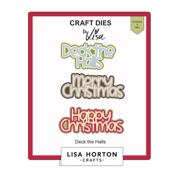 OakridgeStores.com | Lisa Horton Crafts - Festive Trio Christmas Sentiments - Craft Dies - LHCCD259 632793478799