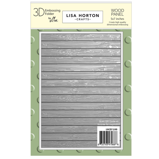 OakridgeStores.com | Lisa Horton Crafts - Wood Panel - Embossing Folder, 5 x 7 inches - LHCEF180 632793479666