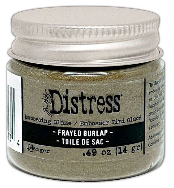 OakridgeStores.com | Tim Holtz - Ranger - Frayed Burlap - Distress Embossing Glaze - TDE88134