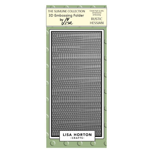 OakridgeStores.com | Lisa Horton Crafts - Rustic Hessian - 3D Embossing Folder - LHCEF058 792816357279