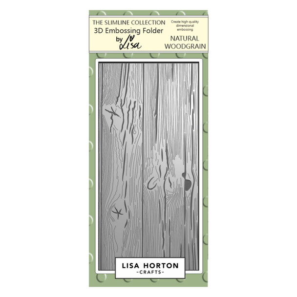 OakridgeStores.com | Lisa Horton Crafts - Natural Woodgrain - 3D Embossing Folder - LHCEF059 792816357286
