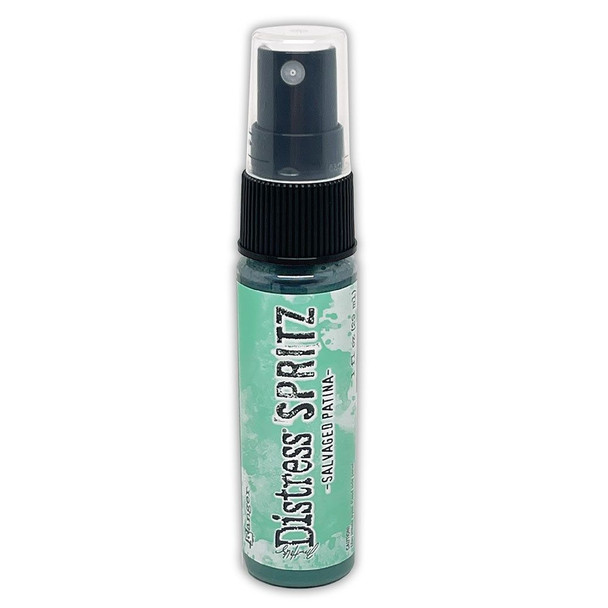 OakridgeStores.com | Tim Holtz - Ranger - Salvaged Patina - Tim Holtz Distress Spritz 1 oz Bottle - Shimmer Spray - TDU86451