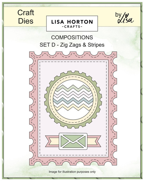 OakridgeStores.com | Lisa Horton Crafts - Zig Zags and Stripes - Composition Dies - LHCCD317 632793483465