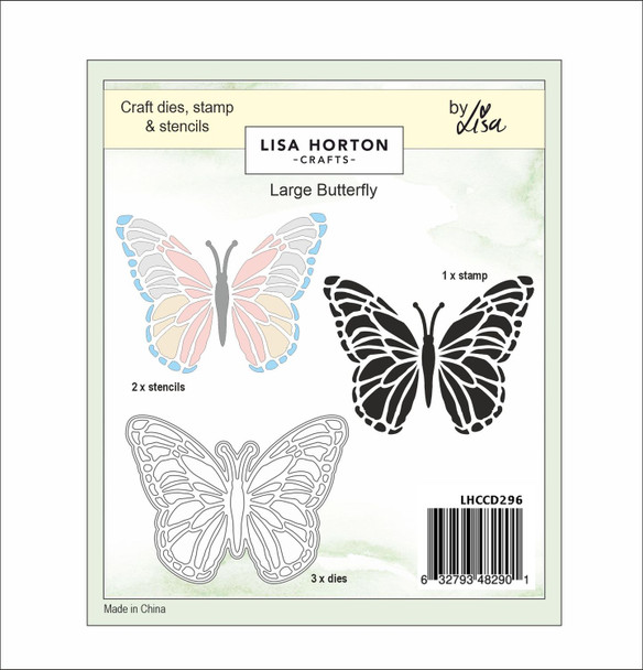 OakridgeStores.com | Lisa Horton Crafts - Butterfly - XL Layering Stencils and Die - LHCCD296 632793482901