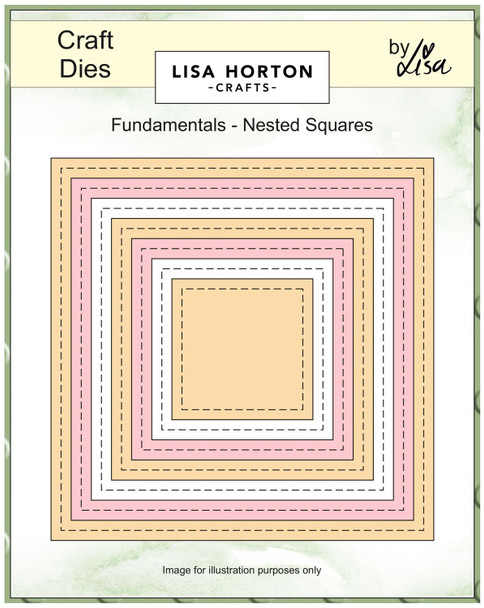 OakridgeStores.com | Lisa Horton Crafts - Squares - Fundamentals Nested Dies - LHCCD303 632793483328