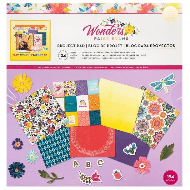 OakridgeStores.com | American Crafts - Wonders by Paige Evans - Project Pad 12 x 12 inches - 34004839 718813475372