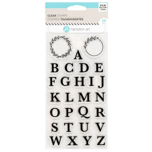 OakridgeStores.com | American Crafts - Hampton Art - Letters 3 - Clear Stamp Set - SC1035-HL 729632220661