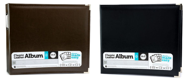 OakridgeStores.com | We R Makers - Brown or Black - Faux Leather Album - 30890-4 633356308904