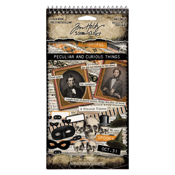 OakridgeStores.com | Tim Holtz - Advantus - Peculiar And Curious Things - Idea-ology Sticker Book 4.5 x 8.75 inches, 484/Pkg - TH94442 040861944426