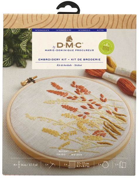 OakridgeStores.com | DMC - Wheat Flowers - Embroidery Kit - Eco Vita - TB227