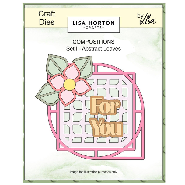 OakridgeStores.com | Lisa Horton Crafts - Abstract Leaves - Composition Layout Dies - LHCCD348 780627350817