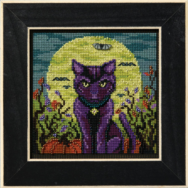 OakridgeStores.com | Mill Hill - Spooky Cat - Counted Cross Stitch Kit - MH142525 098063875994