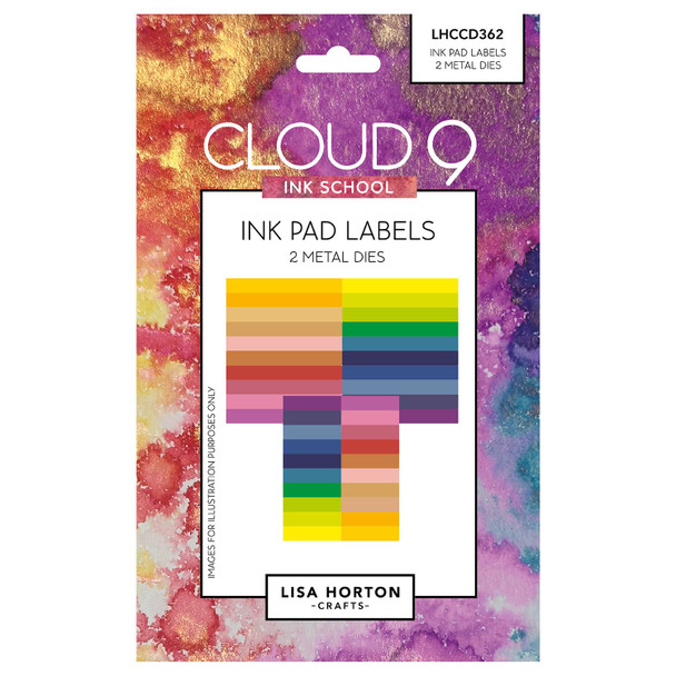 OakridgeStores.com | Lisa Horton Crafts - Ink Pad Labels - Ink School Die Set - LHCCD362 780627350954
