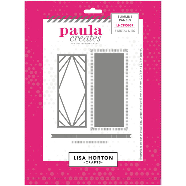 OakridgeStores.com | Lisa Horton Crafts - Slimline Panels - Paula Creates Die Set for Slimline Box Frame - LHCPC009 780627351241