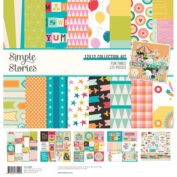OakridgeStores.com | Simple Stories - Fun Times - Collection Kit 12 x 12 inches - 25000 810150779295