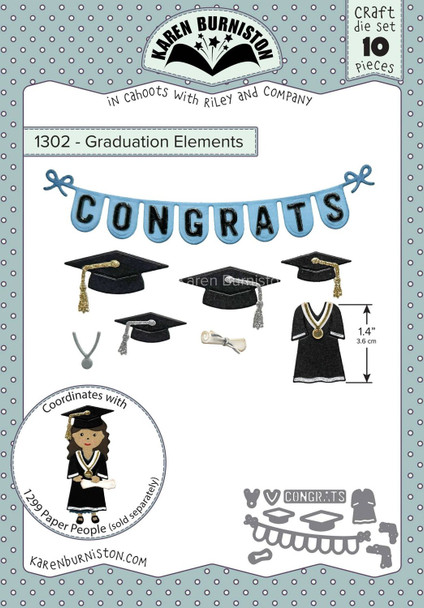 OakridgeStores.com | KB Riley - Graduation Elements - Karen Burniston Wafer-Thin Dies - 1302 084282635303