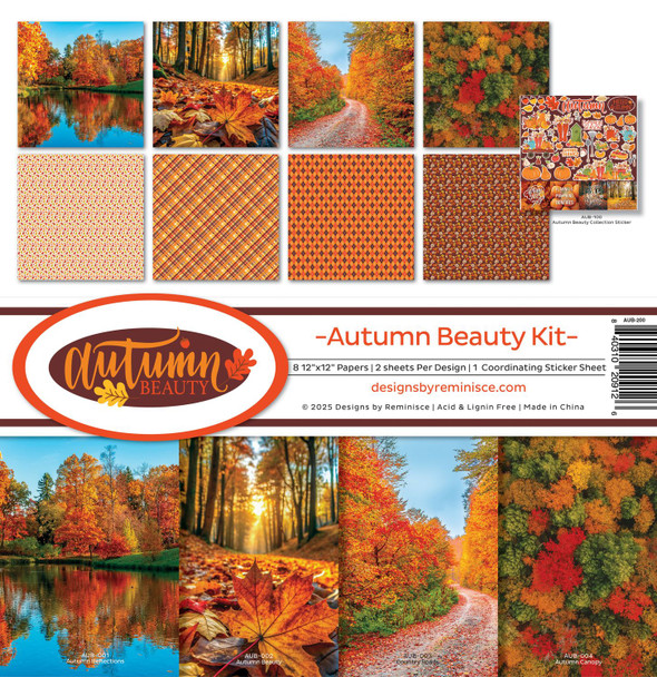 OakridgeStores.com | Reminisce - Autumn Beauty - 12 x 12 Scrapbook Paper Collection Kit - AUB-200 840310209126
