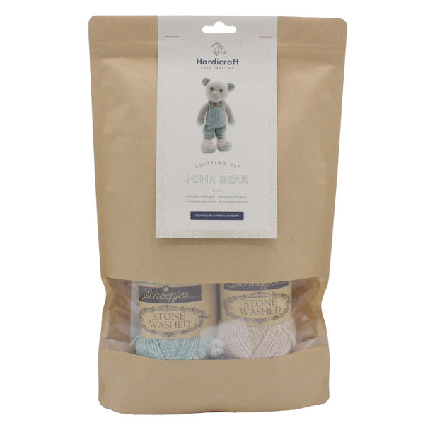 OakridgeStores.com | Hardicraft - John Bear - Knit Amigurumi Kit - HC-41CK06