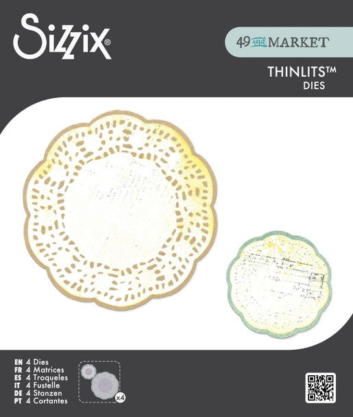 OakridgeStores.com | Sizzix - Doily Duo - Thinlits Die Set by 49 & Market - 667059 630454293774