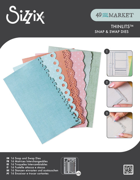 OakridgeStores.com | Sizzix - Snap And Swap - Thinlits Die Set by 49 & Market - 667062 630454293804