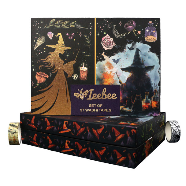 OakridgeStores.com | Ieebee Tapes - Phantom Witches - Washi Tape Set, Witch & Mystic Symbols - JY1072 603563809181