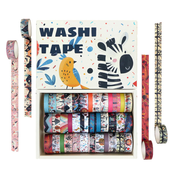 OakridgeStores.com | Ieebee Tapes - Forest Fiesta - Washi Tape Set 39 Rolls - JY1076 603563809211